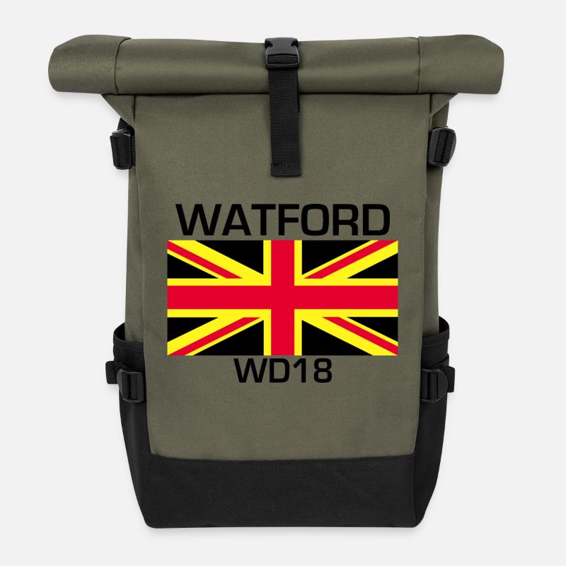 Watford - Roll Top Backpack - olive/black