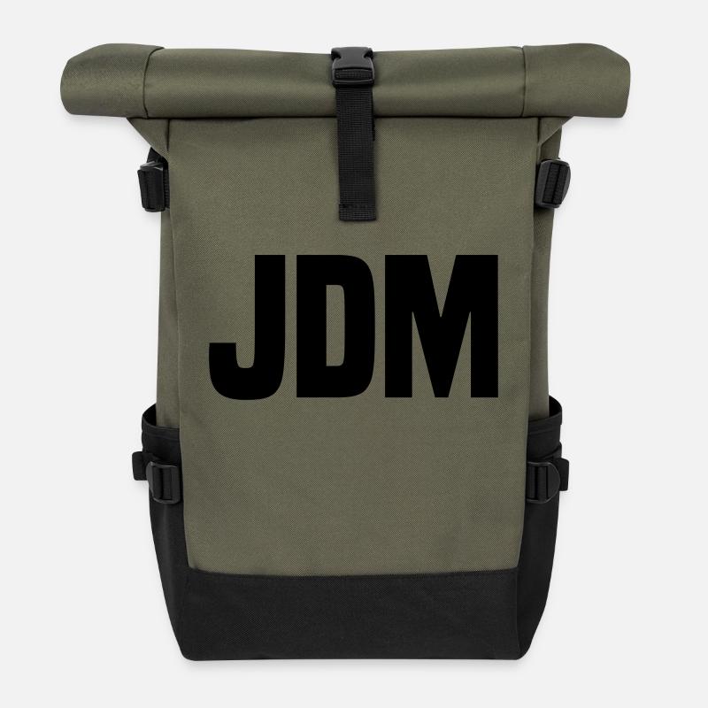JDM - Rolltop Rucksack - Olive/Schwarz