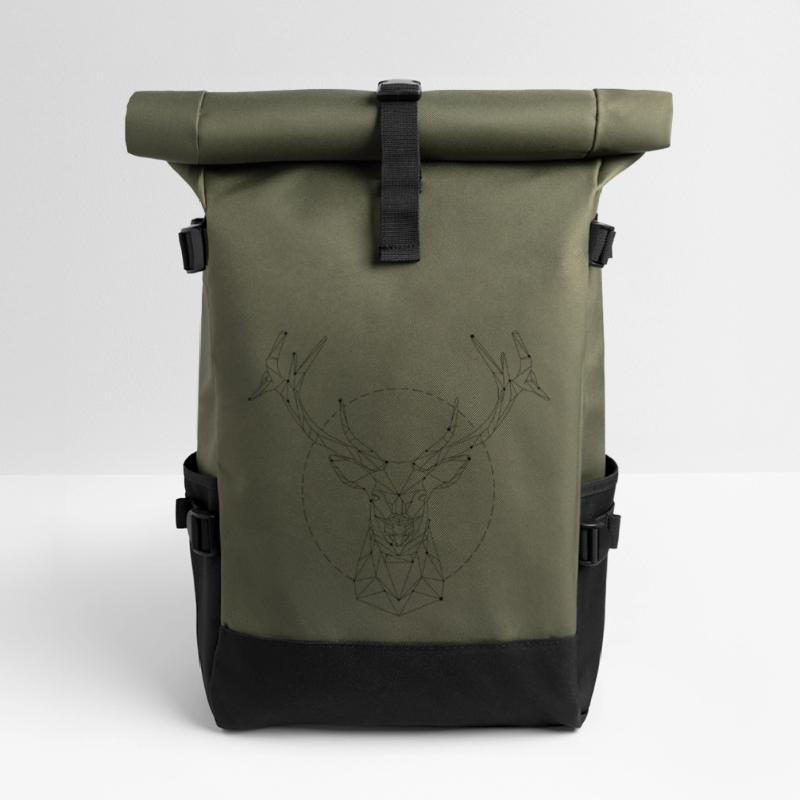 Hirsch Sternbild Rolltop Rucksack