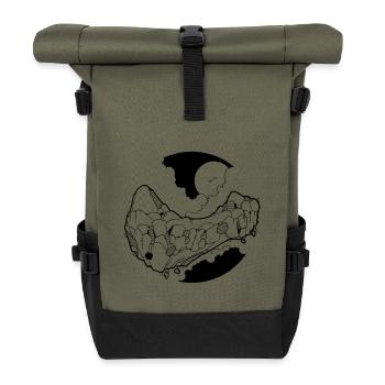 110 - Sac à dos roll top - olive/noir - Devant
