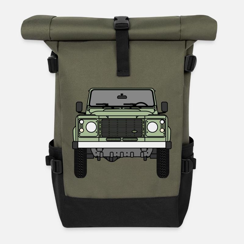 Defender - Front - Sac à dos roll top - olive/noir