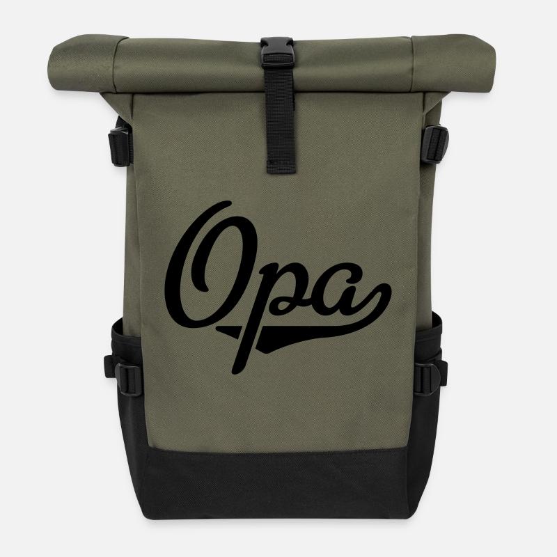 Opa - Rolltop Rucksack - Olive/Schwarz
