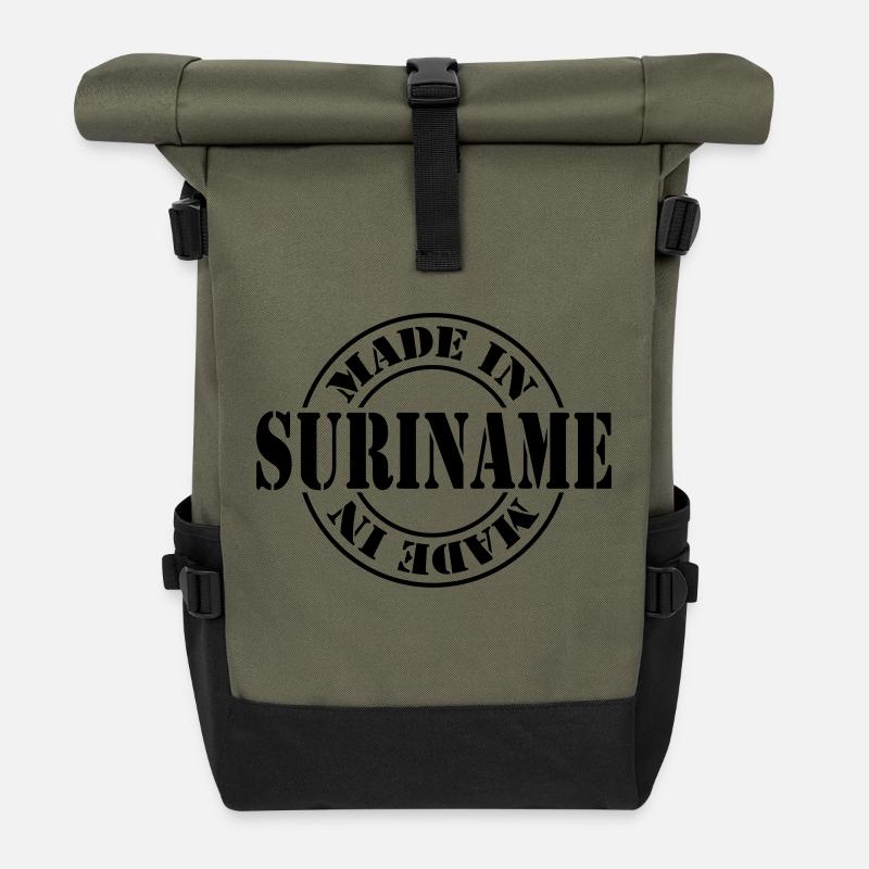 made in suriname m1k2 - Sac à dos roll top - olive/noir