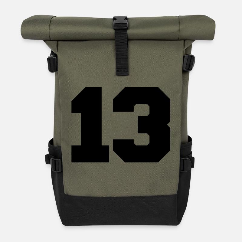13 - Rolltop Rucksack - Olive/Schwarz