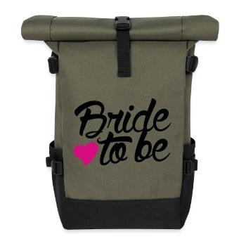 Bride to be - Roll Top Backpack - olive/black - Front