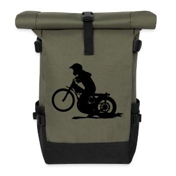 Speedway - Roll Top Backpack - olive/black - Front