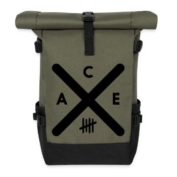 ACE - Roll Top Backpack - olive/black - Front