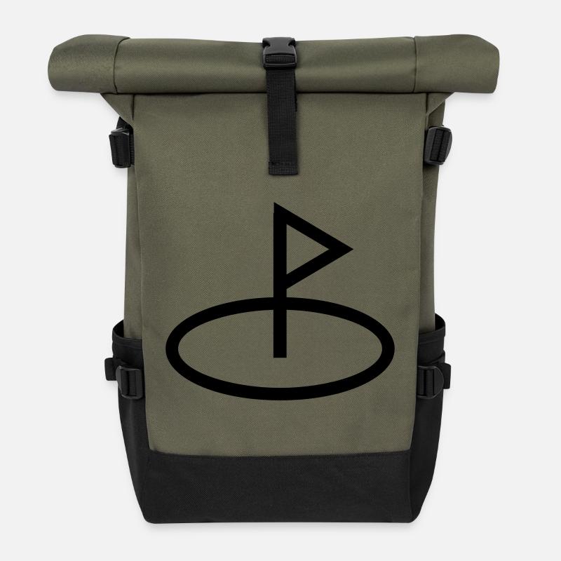 golf - Sac à dos roll top - olive/noir