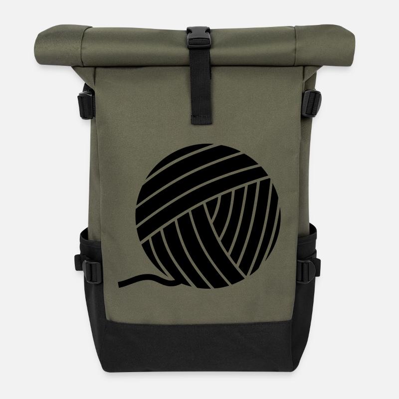 Garn - Rolltop Rucksack - Olive/Schwarz