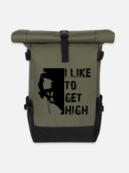 Klettern - Rolltop Rucksack - Olive/Schwarz
