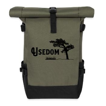 Usedom, pearl of the Baltic Sea - Roll Top Backpack - olive/black - Front