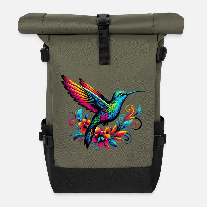 Colibri - Sac à dos roll top - olive/noir