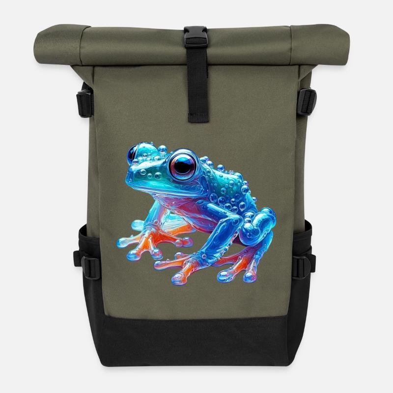 Frosch - Rolltop Rucksack - Olive/Schwarz