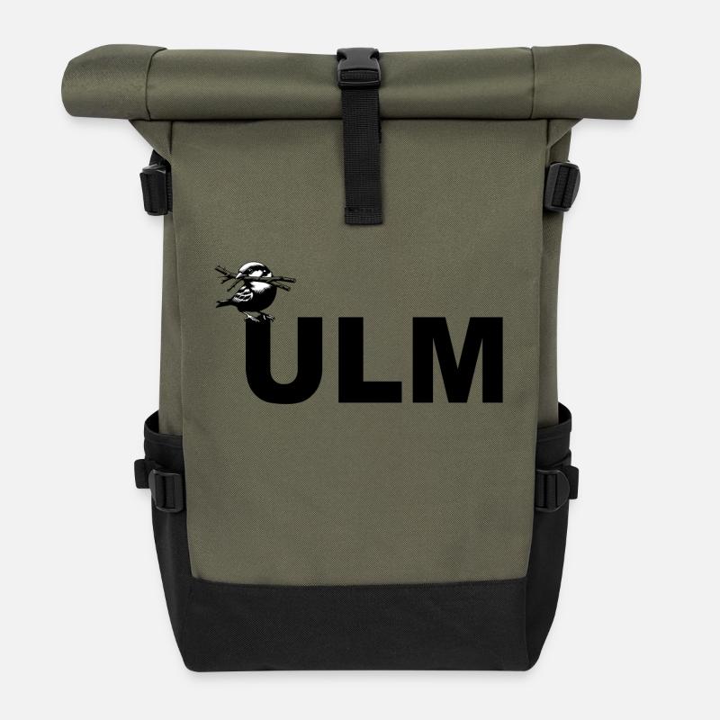 Ulmer Spatz - Rolltop Rucksack - Olive/Schwarz