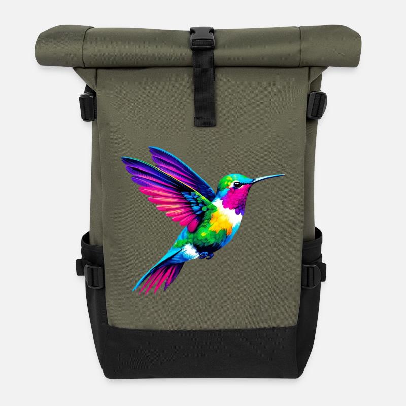 Kolibri - Rolltop Rucksack - Olive/Schwarz