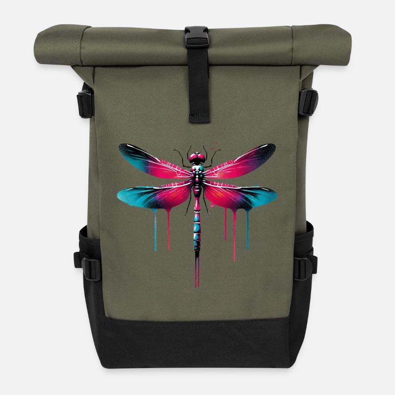 Libelle - Rolltop Rucksack - Olive/Schwarz
