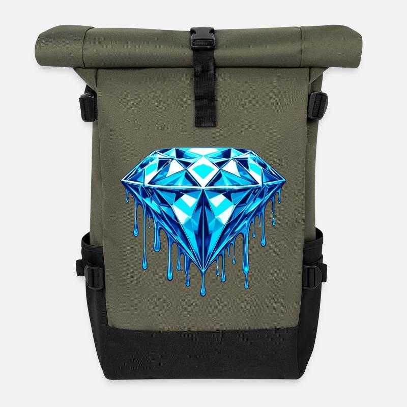 Diamant - Rolltop Rucksack - Olive/Schwarz