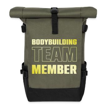 Équipe de musculation - Sac à dos roll top - olive/noir - Devant