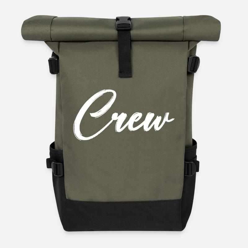 crew - Rolltop Rucksack - Olive/Schwarz
