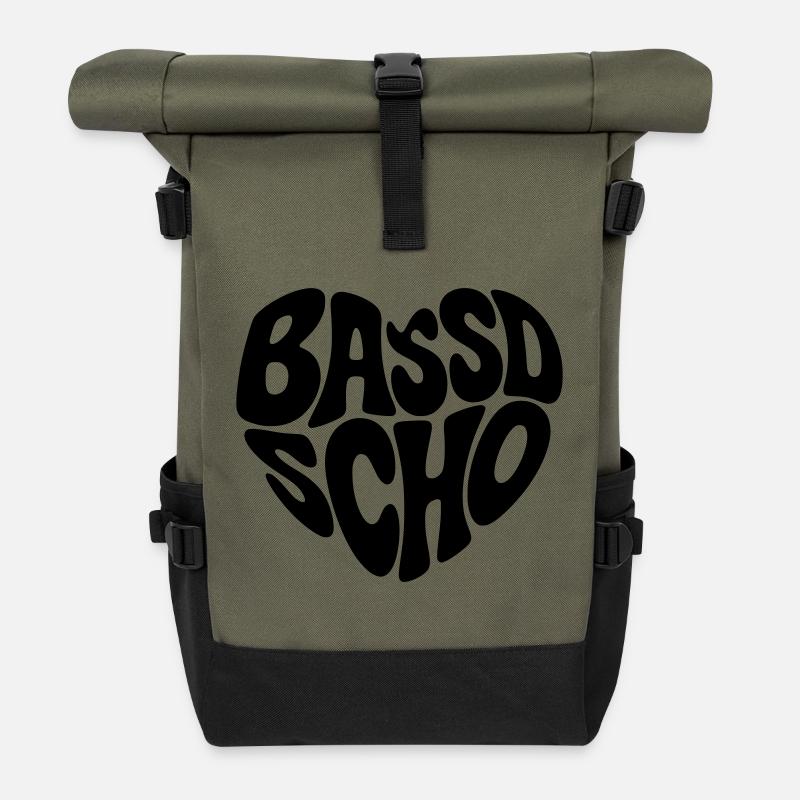 Bassd scho - Rolltop Rucksack - Olive/Schwarz