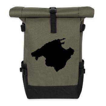 Majorca - Roll Top Backpack - olive/black - Front