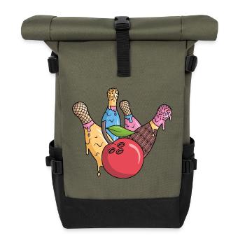 Bowlers Glaces Enfants Garçons Bowling - Sac à dos roll top - olive/noir - Devant