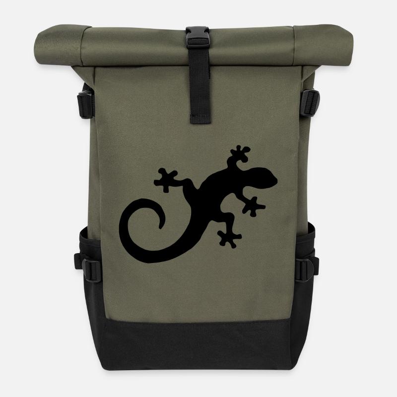 salamander - Rolltop Rucksack - Olive/Schwarz