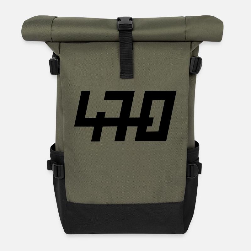 470er - Rolltop Rucksack - Olive/Schwarz