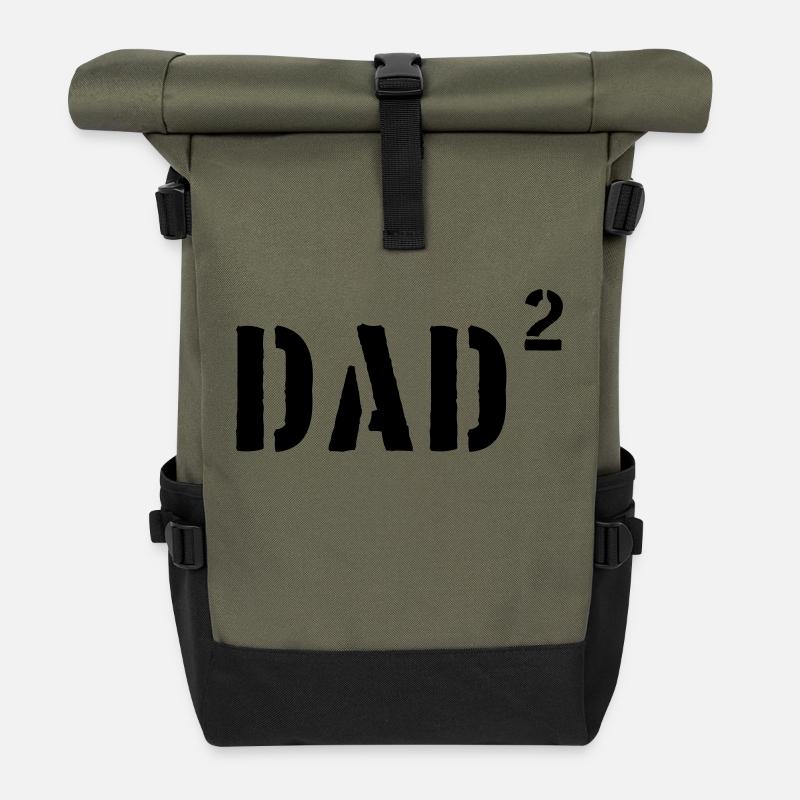 DAD -2 - Rolltop Rucksack - Olive/Schwarz