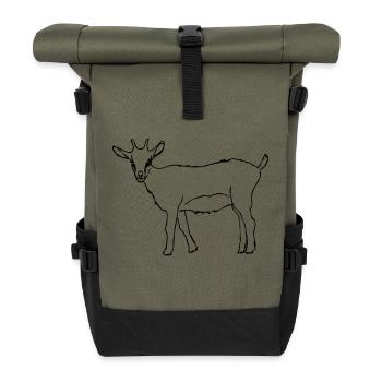 Ziege - Rolltop Rucksack - Olive/Schwarz - Vorne