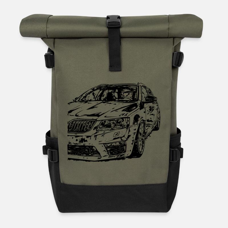 Octavia 3 RS Sale - Sac à dos roll top - olive/noir