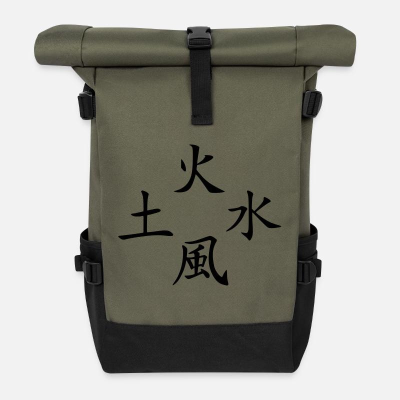 4 elements2 - Rolltop Rucksack - Olive/Schwarz
