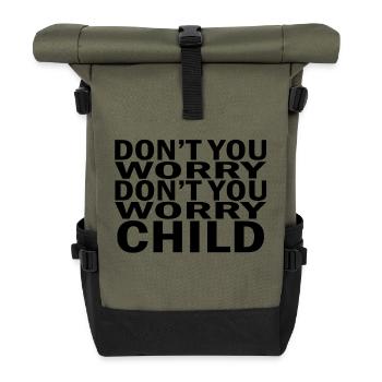Ne vous inquiétez pas enfant suédois House Mafia - Sac à dos roll top - olive/noir - Devant