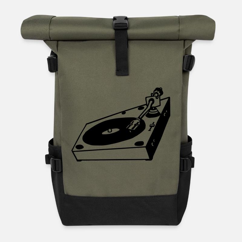 turntable - Rolltop Rucksack - Olive/Schwarz