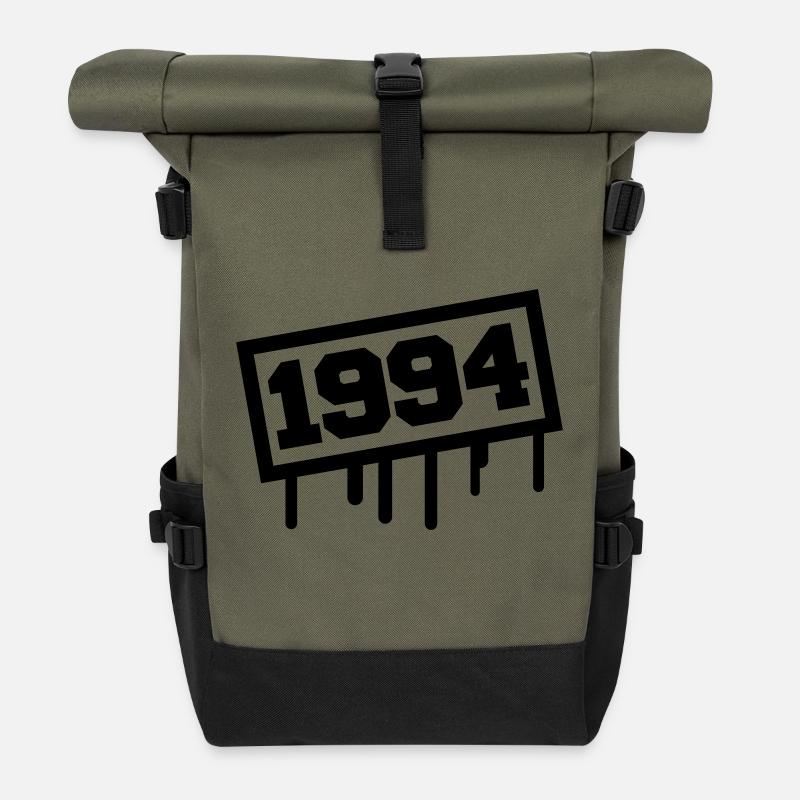 1994 - Rolltop Rucksack - Olive/Schwarz