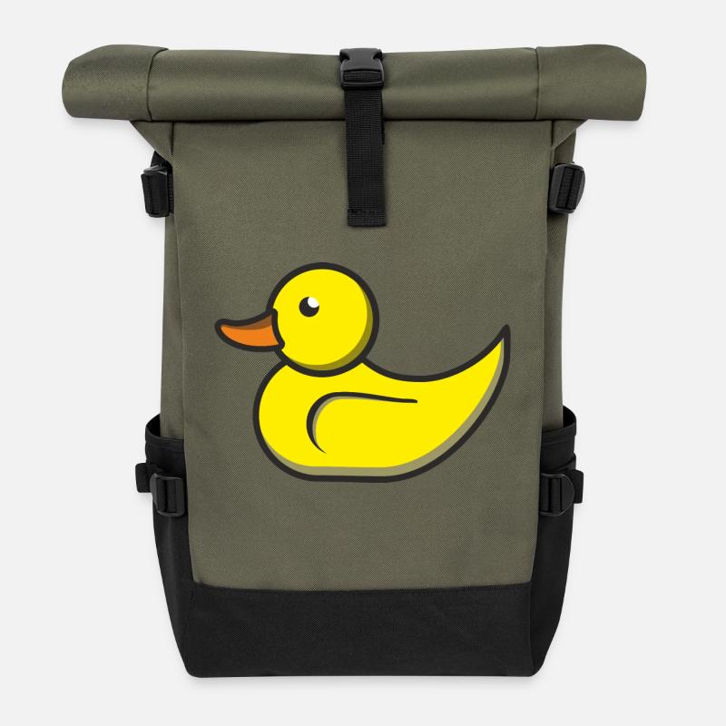 Ente Comic - Rolltop Rucksack - Olive/Schwarz