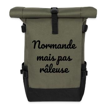 Normandie / Normand / Normande / France/ Normandy - Roll Top Backpack - olive/black - Front
