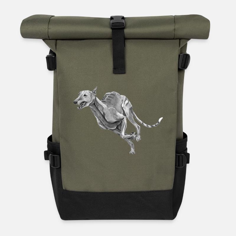 Greyhound - Roll Top Backpack - olive/black