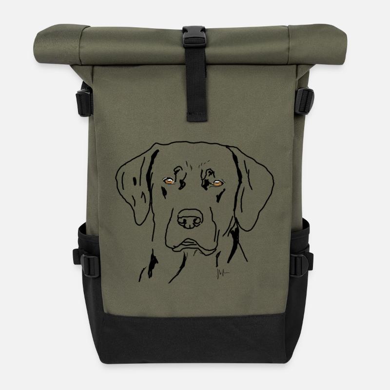 Labrador - Rolltop Rucksack - Olive/Schwarz