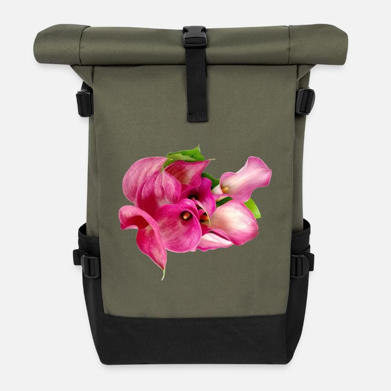 Calla-Lilie - Rolltop Rucksack - Olive/Schwarz