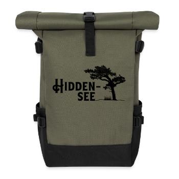 Hiddensee, pearl of the Baltic Sea - Roll Top Backpack - olive/black - Front