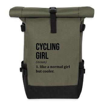 Cycling - Roll Top Backpack - olive/black - Front