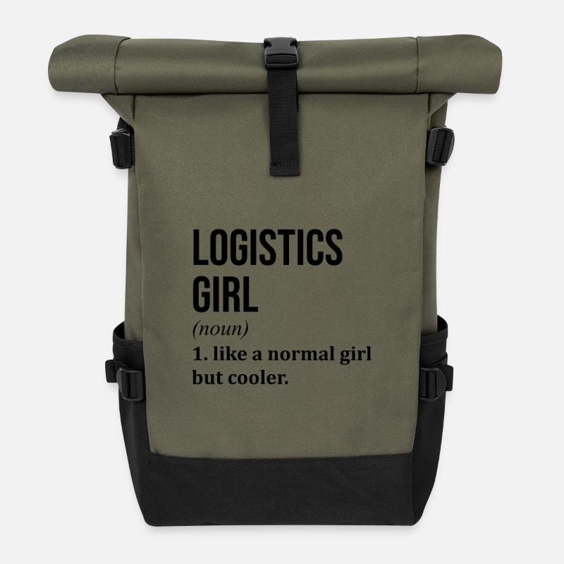Logistik - Rolltop Rucksack - Olive/Schwarz