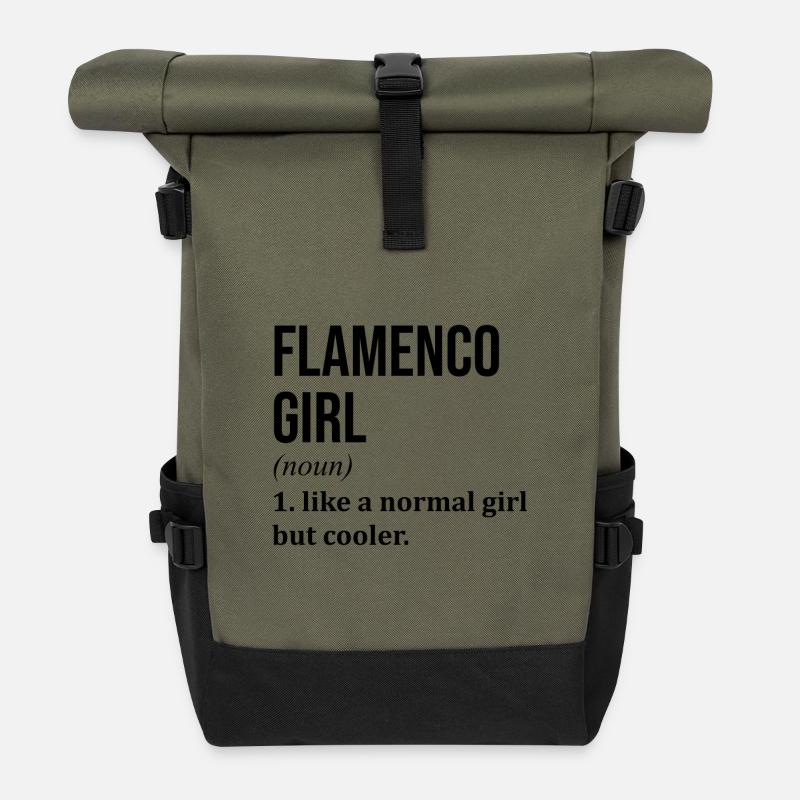 Flamenco - Rolltop Rucksack - Olive/Schwarz