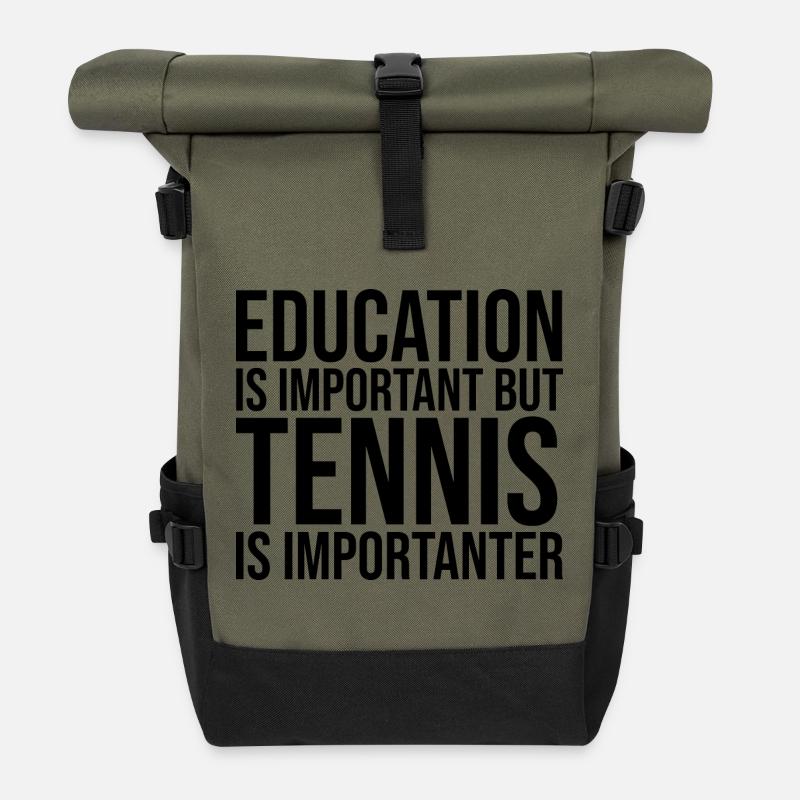 Tennis - Rolltop Rucksack - Olive/Schwarz