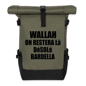 Wallah will leave it at that, sorry Bardella - Roll Top Backpack - olive/black - Front