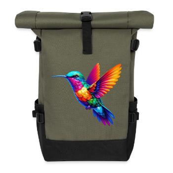 Kolibri - Rolltop Rucksack - Olive/Schwarz - Vorne