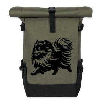 Crache nain - Sac à dos roll top - olive/noir - Devant