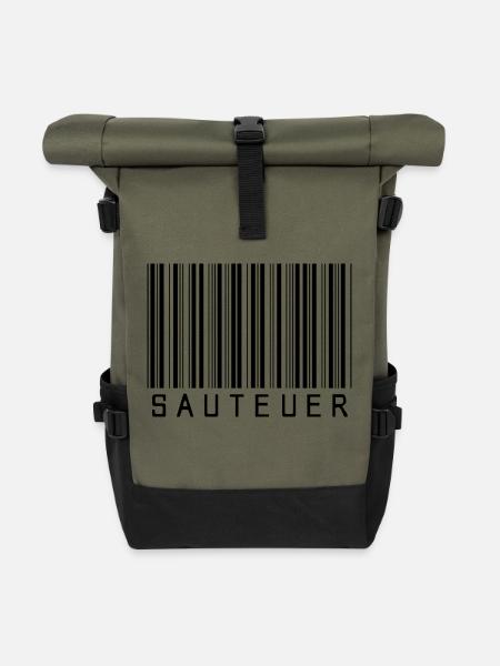 Barcode SAUTEUER schwarz - Rolltop Rucksack - Olive/Schwarz