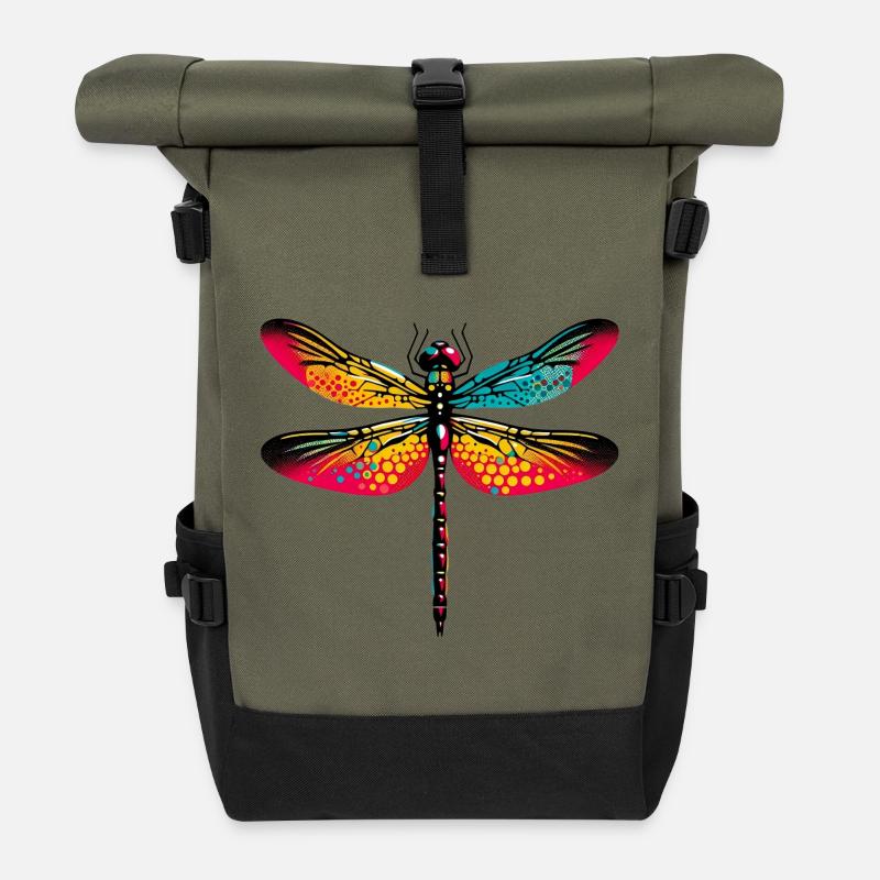 Libelle - Rolltop Rucksack - Olive/Schwarz